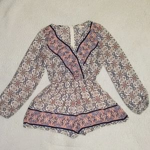 Long sleeve romper